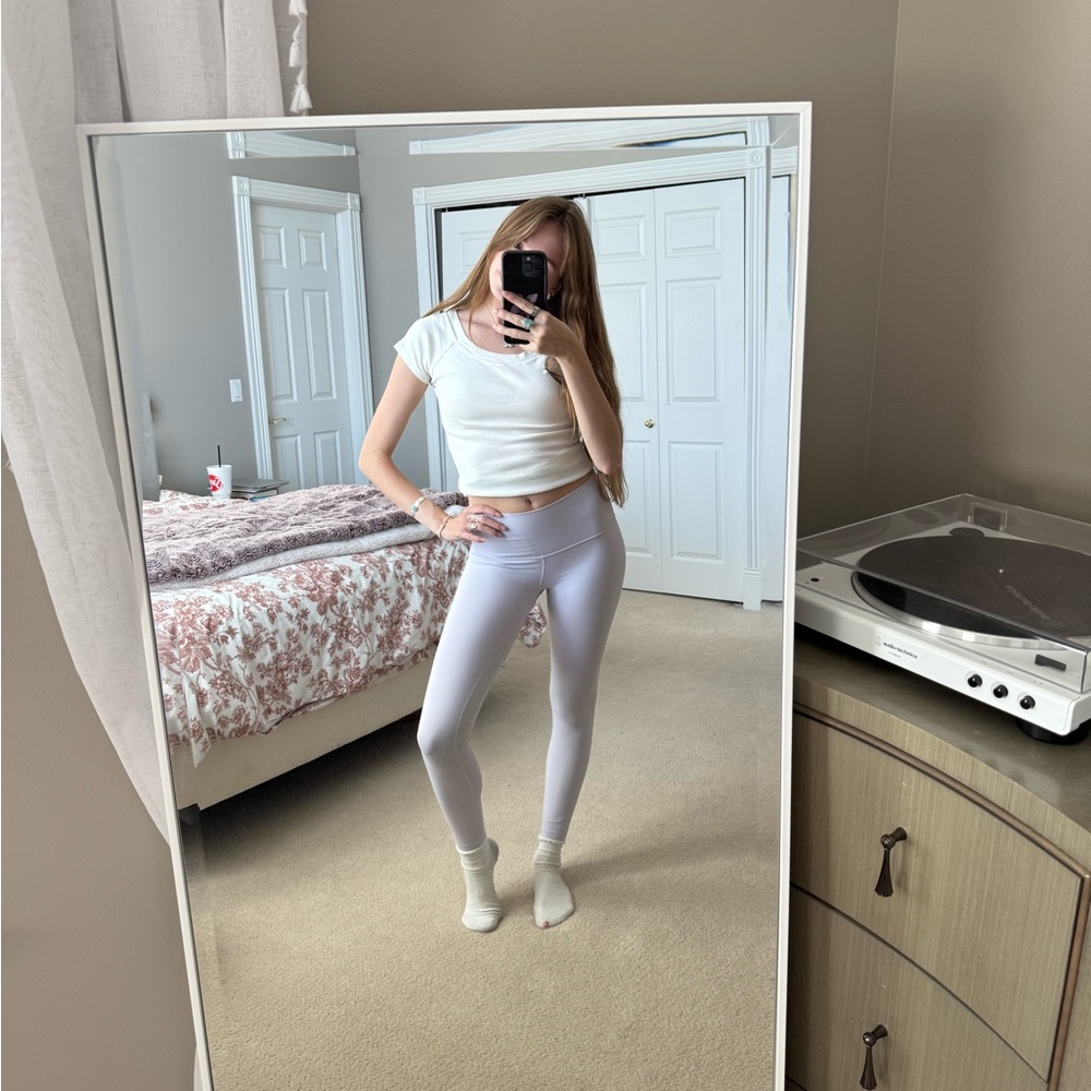 Align High Rise Pants 25” in Pastel Blue